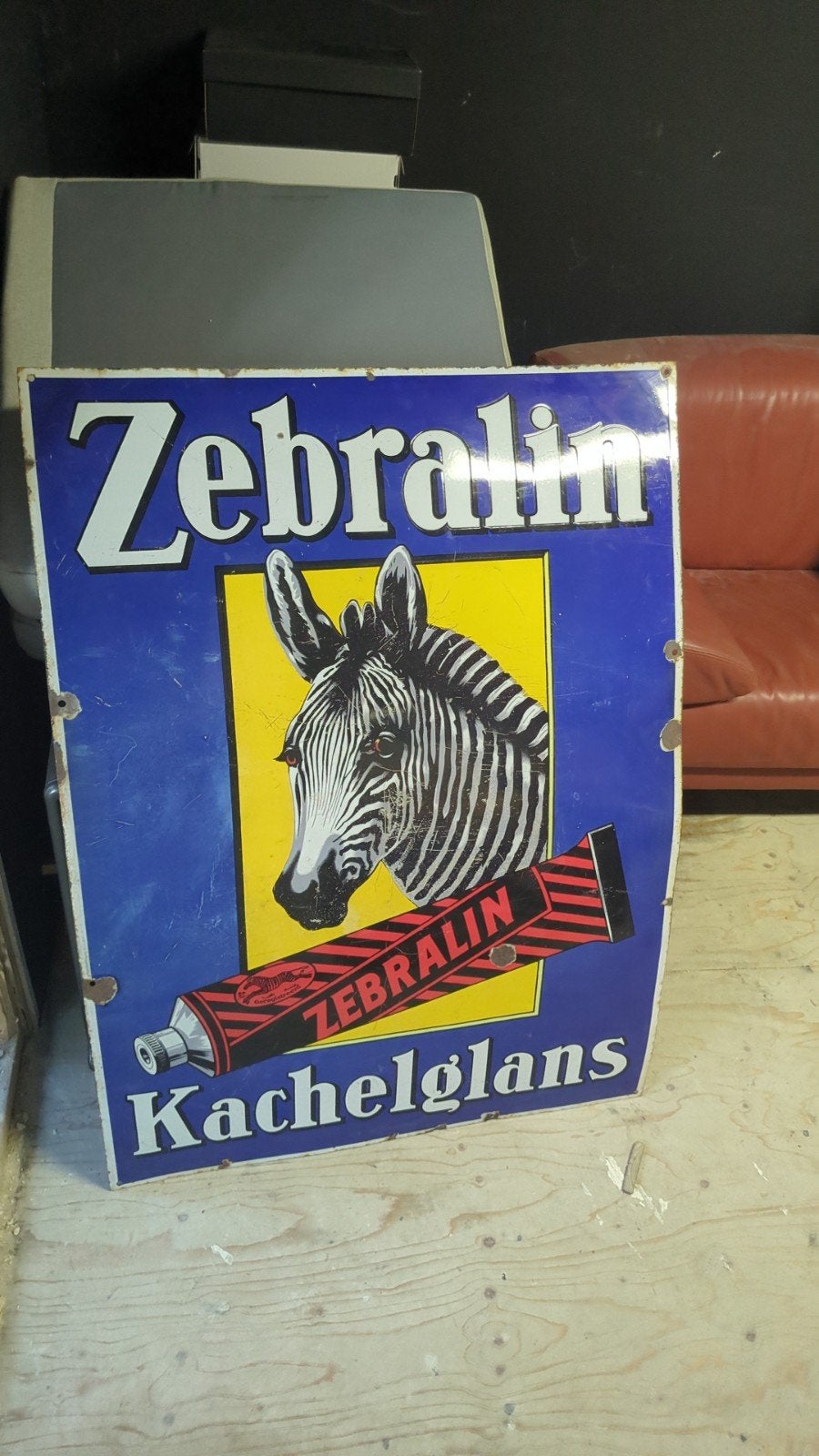 emaille reclamebord te koop/ruil, Verzamelen, Ophalen of Verzenden