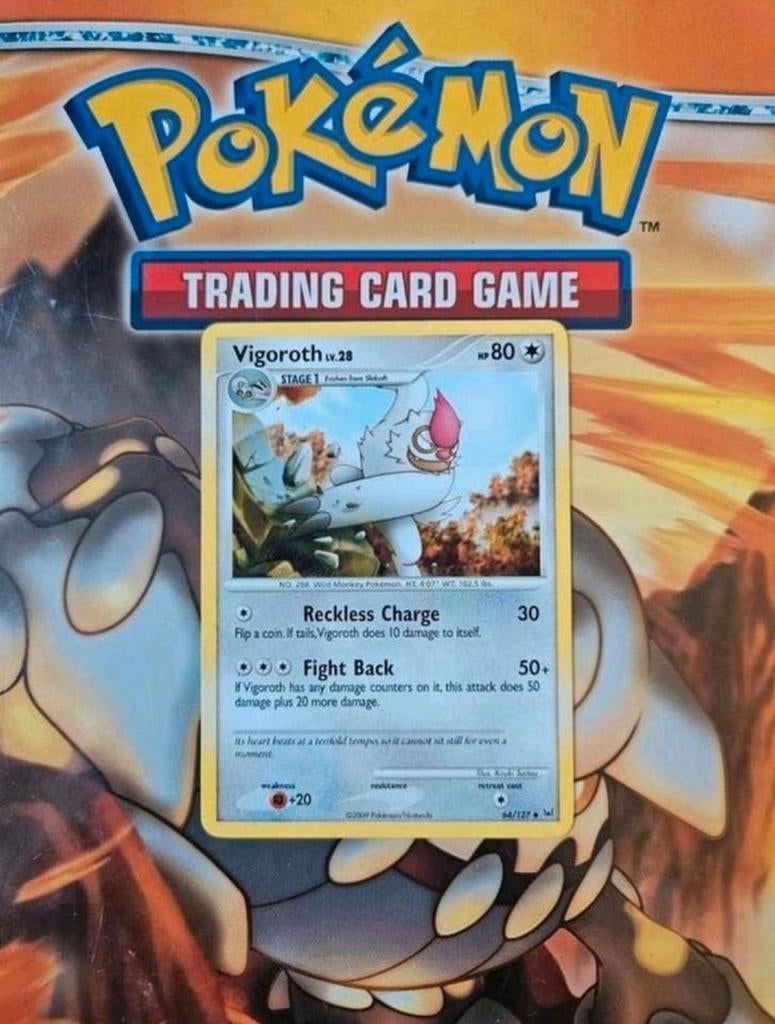 Vigoroth 64/127 Platinum base set pokemon kaart, Ophalen of Verzenden, Zo goed als nieuw, Losse kaart