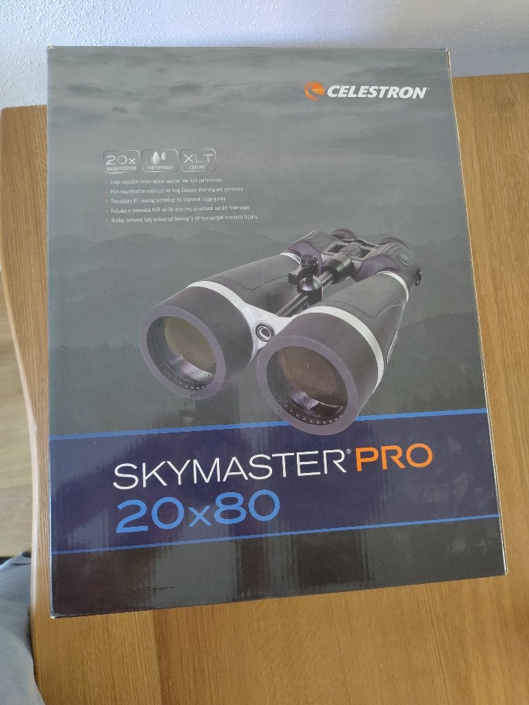 Skymaster Pro 20x80 verrekijker, Audio, Tv en Foto, Gebruikt, 20x of meer, Met hoes of tas, Porro (met knik)