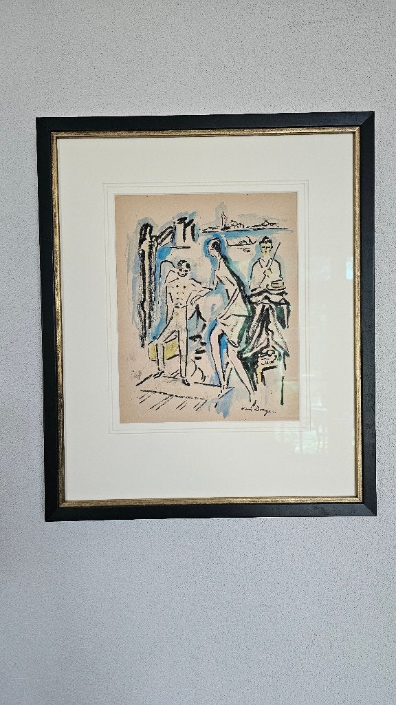 2 Werken van Kees van Dongen  Aquarel, Antiek en Kunst, Kunst | Schilderijen | Klassiek, Ophalen