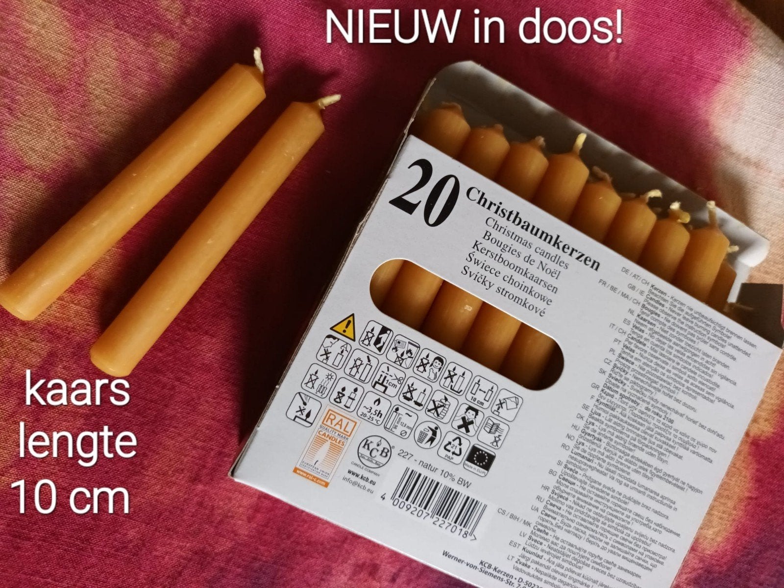kerstboom kaarsjes 20 stuks 10%  bijenwas
10% bijenwas
20
10, Ophalen of Verzenden, Nieuw