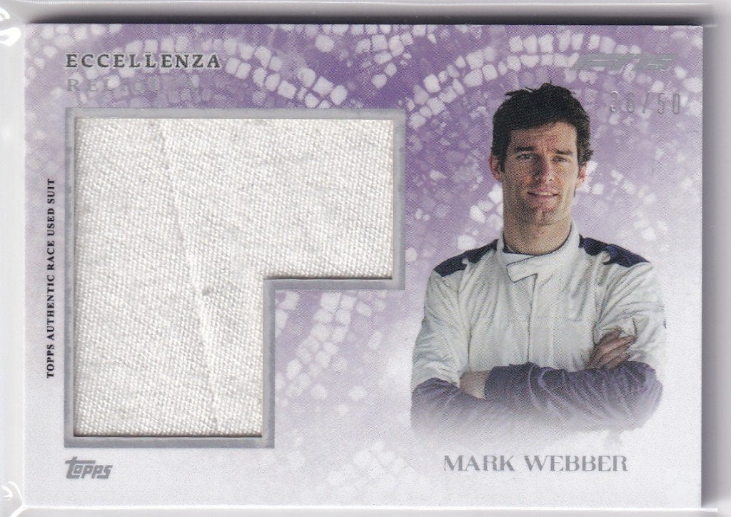 Mark Webber Eccellenza Reliquia /50, Verzamelen, Verzenden, Nieuw, Formule 1