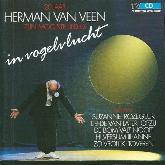 CD Herman van Veen - In vogelvlucht, Ophalen of Verzenden, Zo goed als nieuw, Levenslied of Smartlap