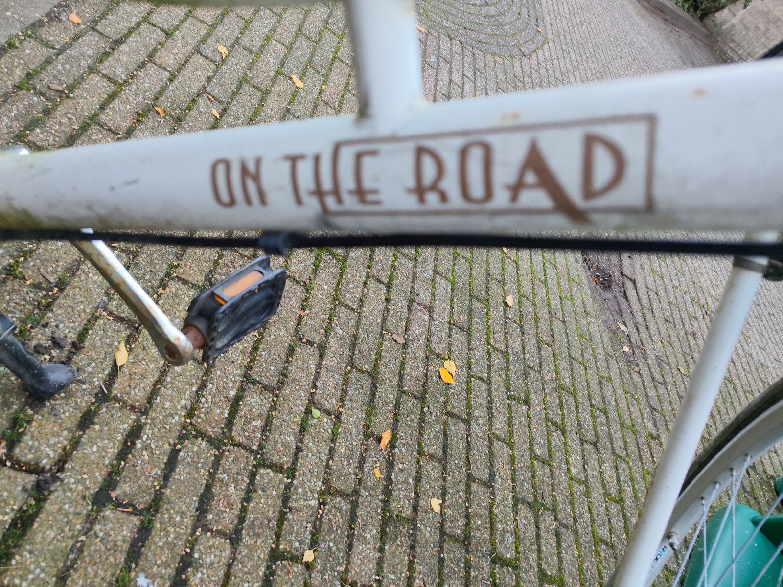 witte omafiets met terugtraprem...., Ophalen of Verzenden, Gebruikt