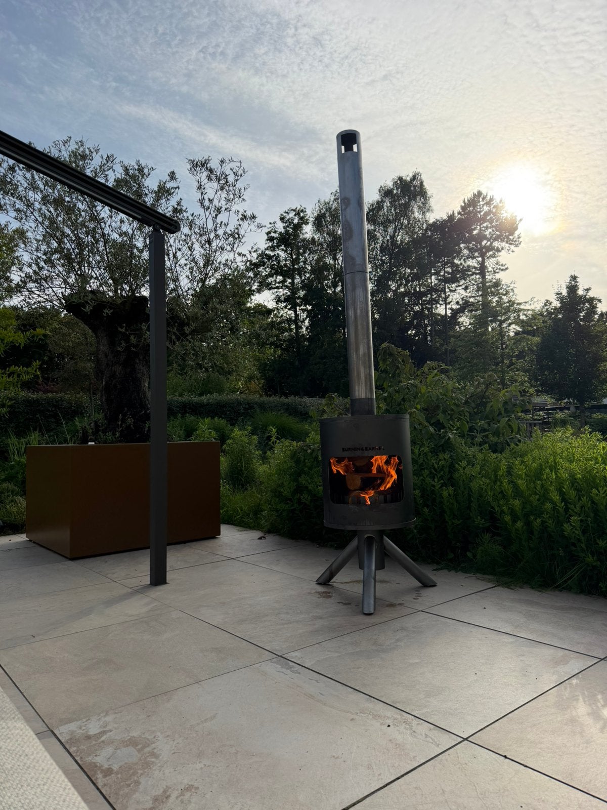 Burningbarrel nieuw cortenstaal, Ophalen, Nieuw