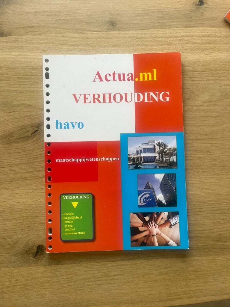 Actua.ml verhouding, Boeken, Verzenden, Nieuw, HAVO, Maatschappijleer