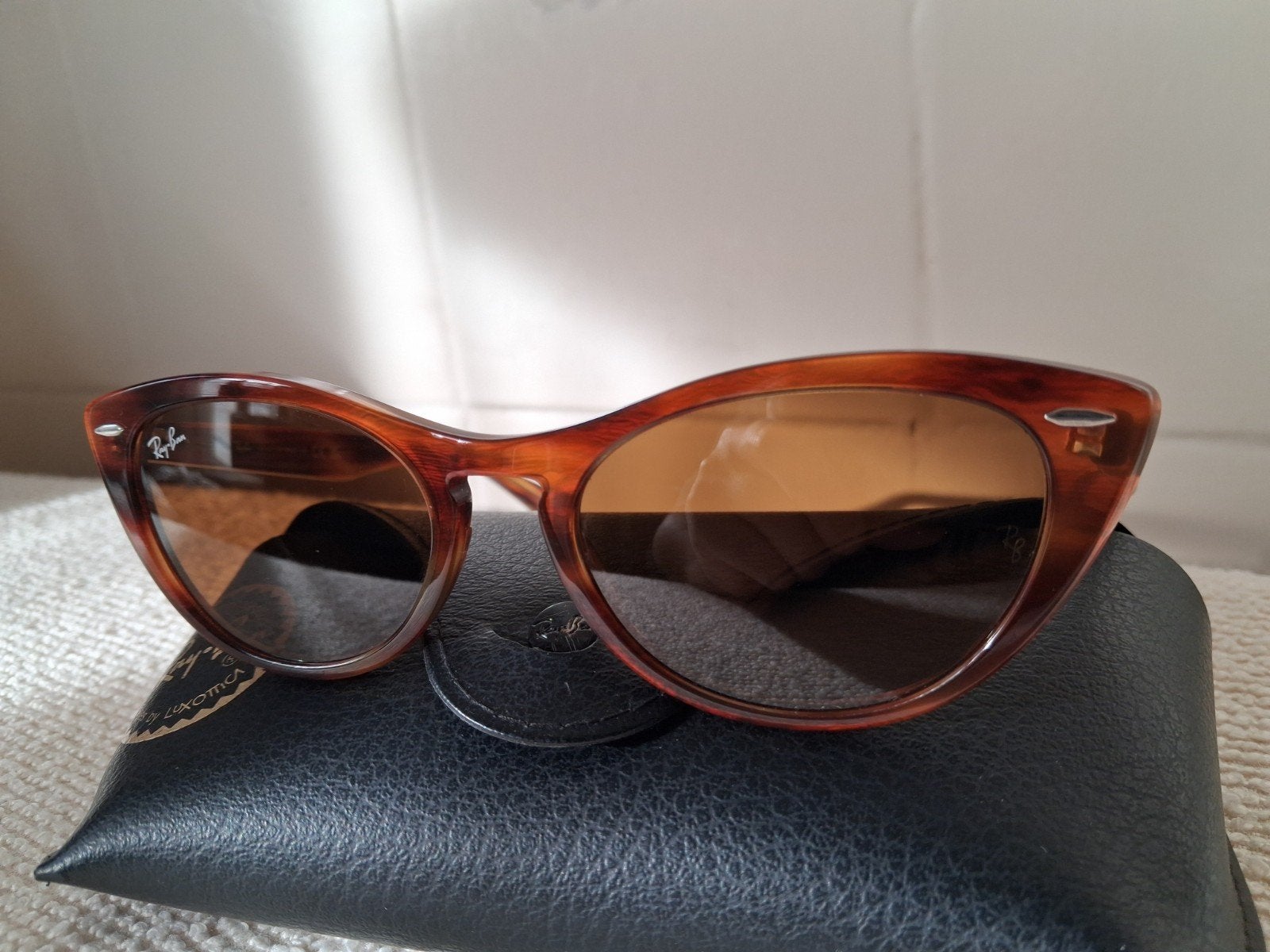 Ray-Ban nina RB 4314N 954/33, Ophalen, Zo goed als nieuw, Bruin, Ray-Ban