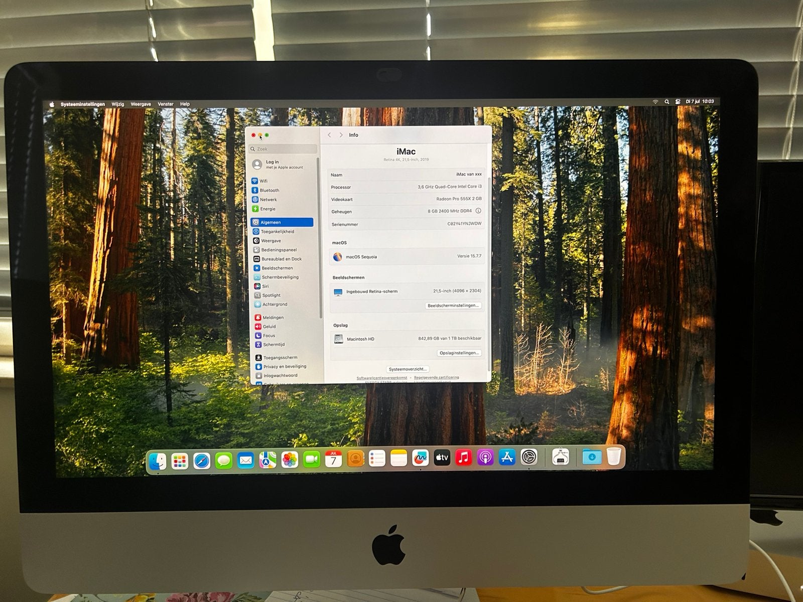 Imac 21 inch - 4k scherm, Computers en Software, Ophalen, HDD, IMac, Zo goed als nieuw