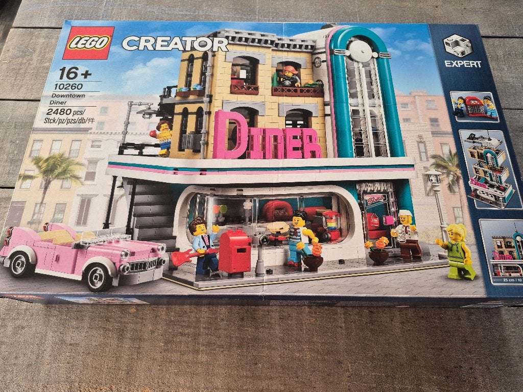 Lego 10260 creator Downtown diner, Kinderen en Baby's, Speelgoed | Duplo en Lego, Gebruikt, Lego, Ophalen of Verzenden, Compleet