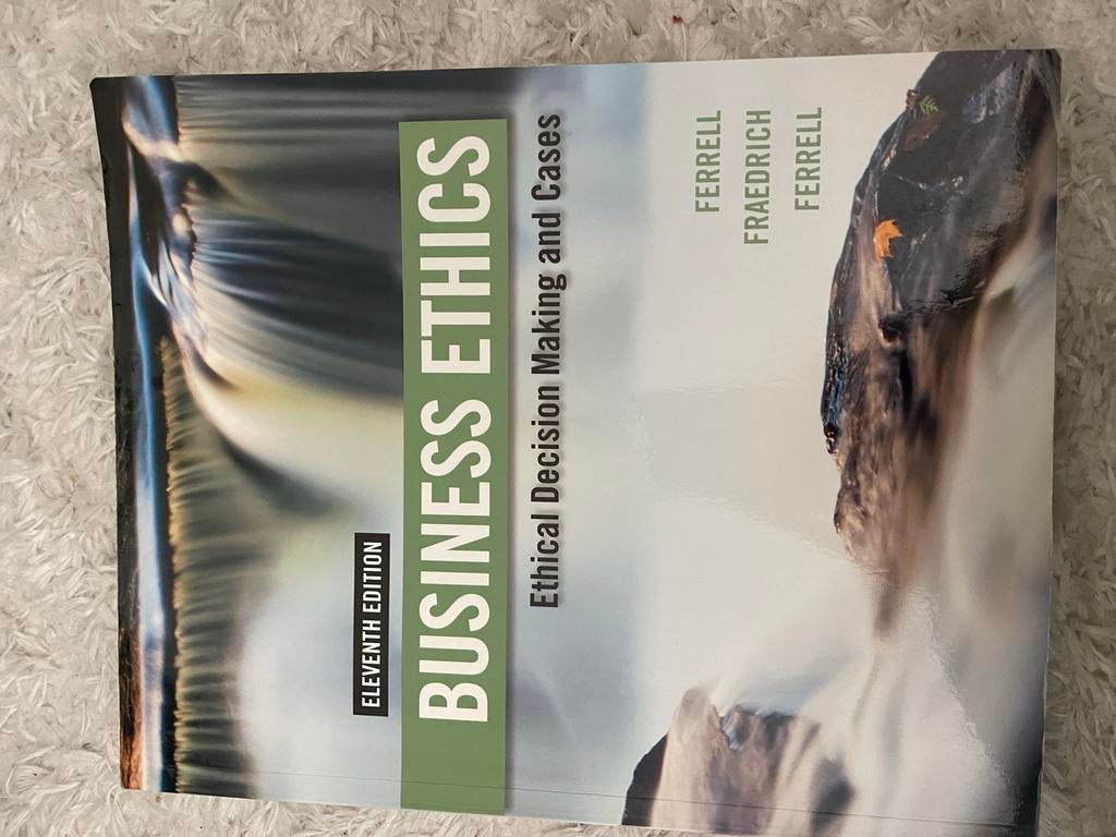 Business Ethics - Elfde Editie - Ferrell Fraedrich, Boeken, Studieboeken en Cursussen, Ophalen of Verzenden, Gamma, Zo goed als nieuw