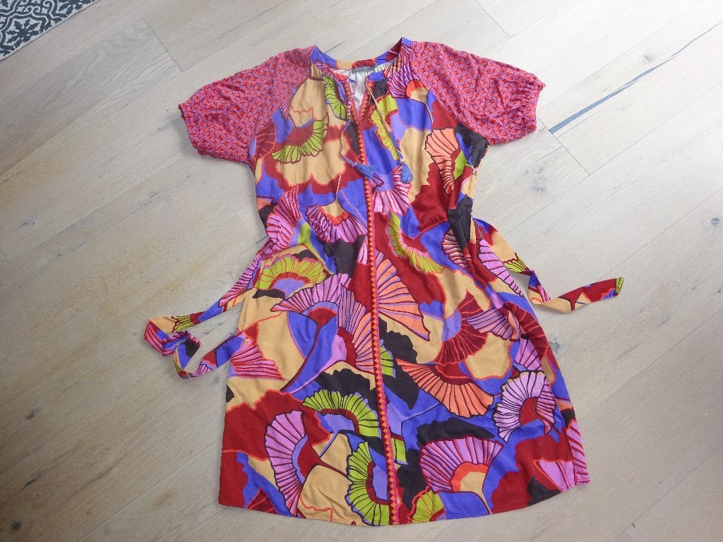 kleurige jurk GEISHA maat 42, Kleding | Dames, Geisha, Meerkleurig, Maat 42/44 (L), Ophalen of Verzenden