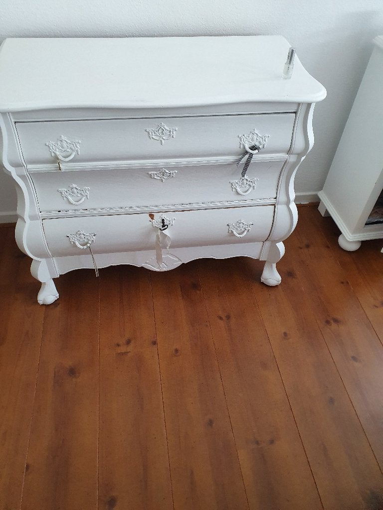 Buikkastje met klep en lade, kleur wit, Ophalen, Overige materialen, Gebruikt, Minder dan 150 cm