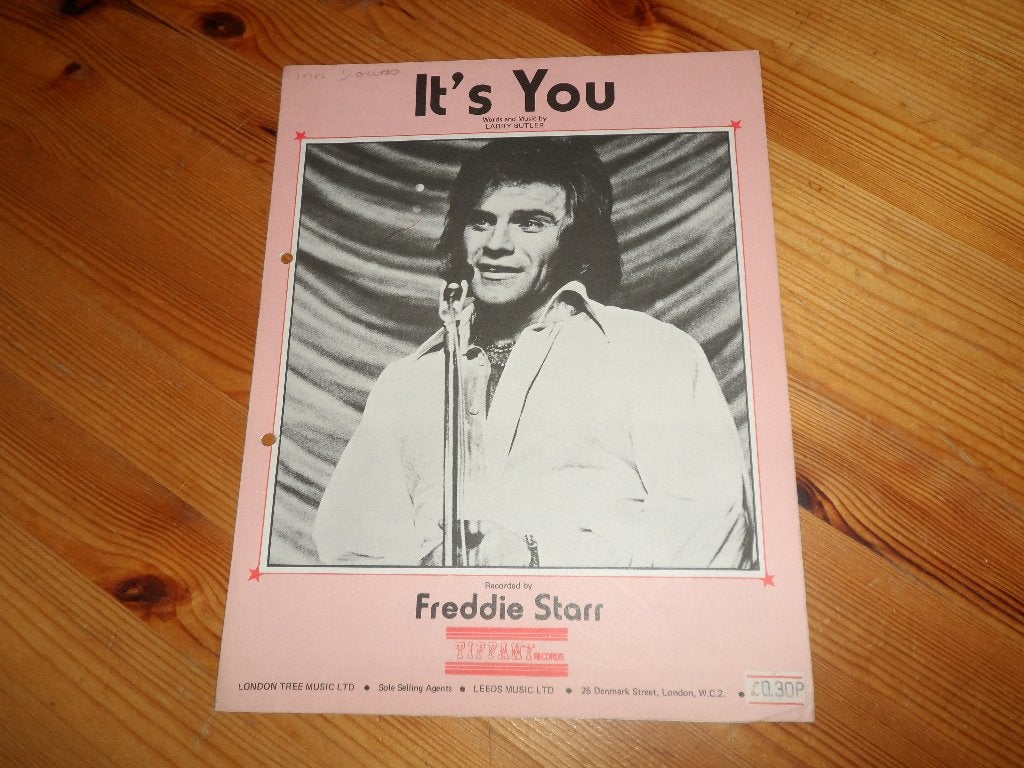 It's you - freddie starr - larry butler, Gebruikt, Gitaar, Ophalen of Verzenden, Artiest of Componist