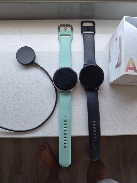 2x Samsung Galaxy Watch Active 2 met doosje en lader, Ophalen, Gebruikt, Android, Samsung