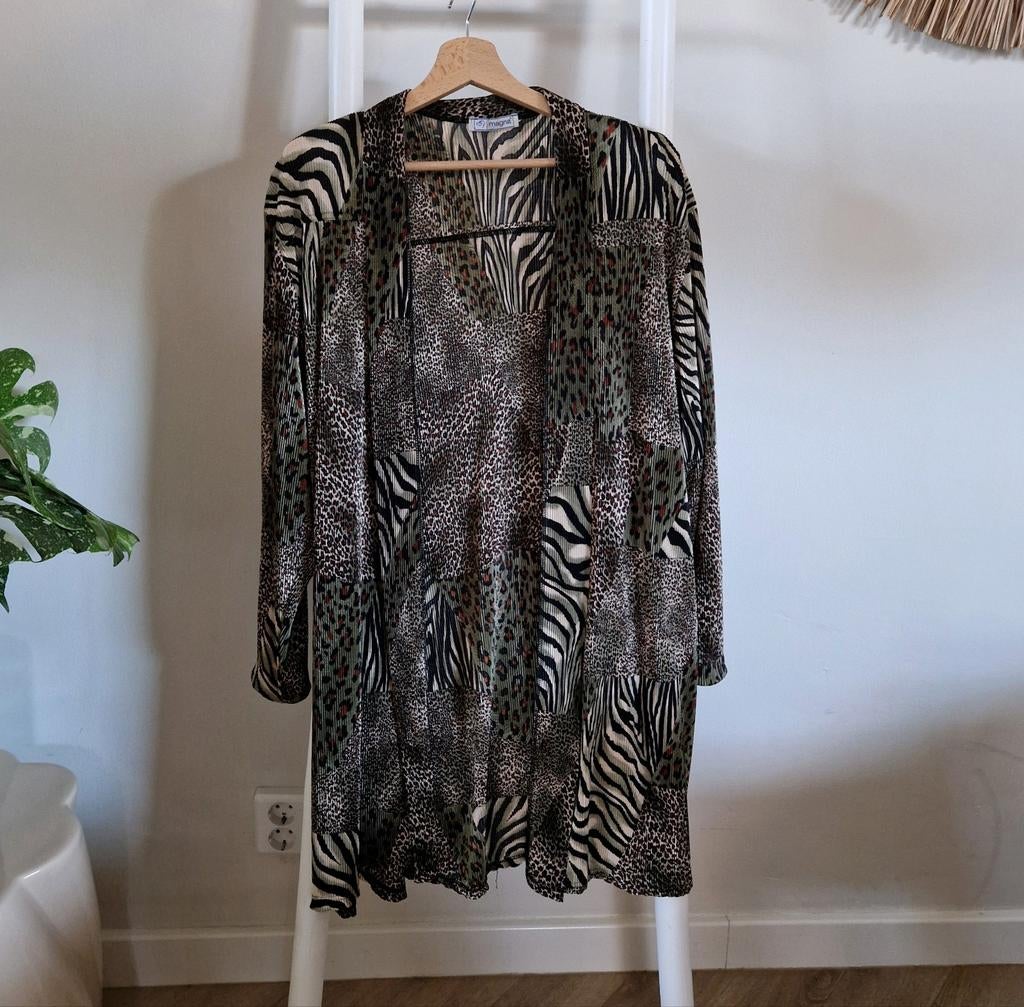 Magna vest met dierenprint, maat 48/50 paola atelier, Magna, Ophalen of Verzenden, Nieuw