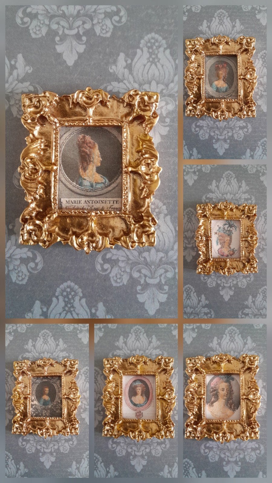🎨 PPH 1.12 ROMANTISCHE SCHILDERIJEN MARIE ANTOINETTE 🎨, Ophalen of Verzenden, Poppenhuis