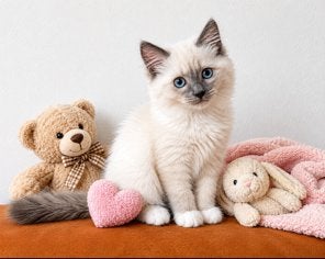 sibeer x Ragdoll kittens, Dieren en Toebehoren, Meerdere dieren, Ontwormd, 0 tot 2 jaar