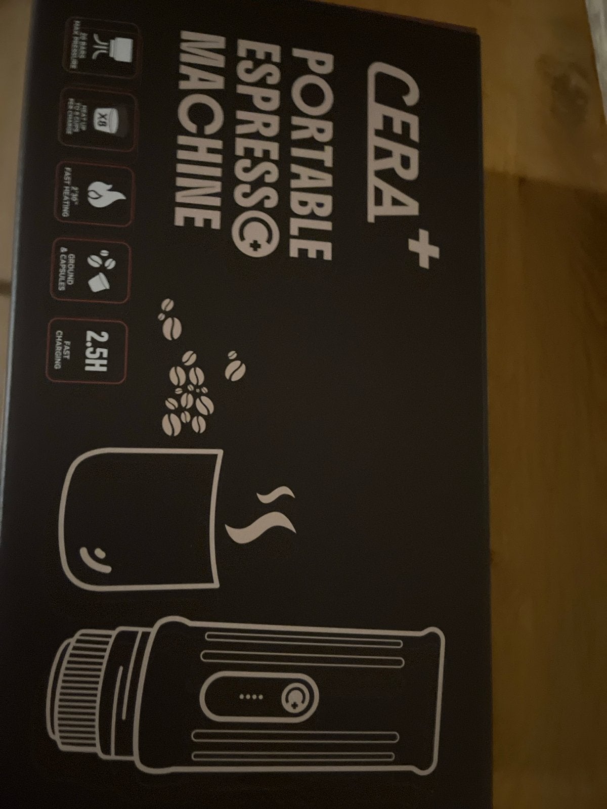 Cera+ Draagbare Espressomachine - Duurzaam & Zuinig, Gemalen koffie, Espresso apparaat, Nieuw, Ophalen of Verzenden