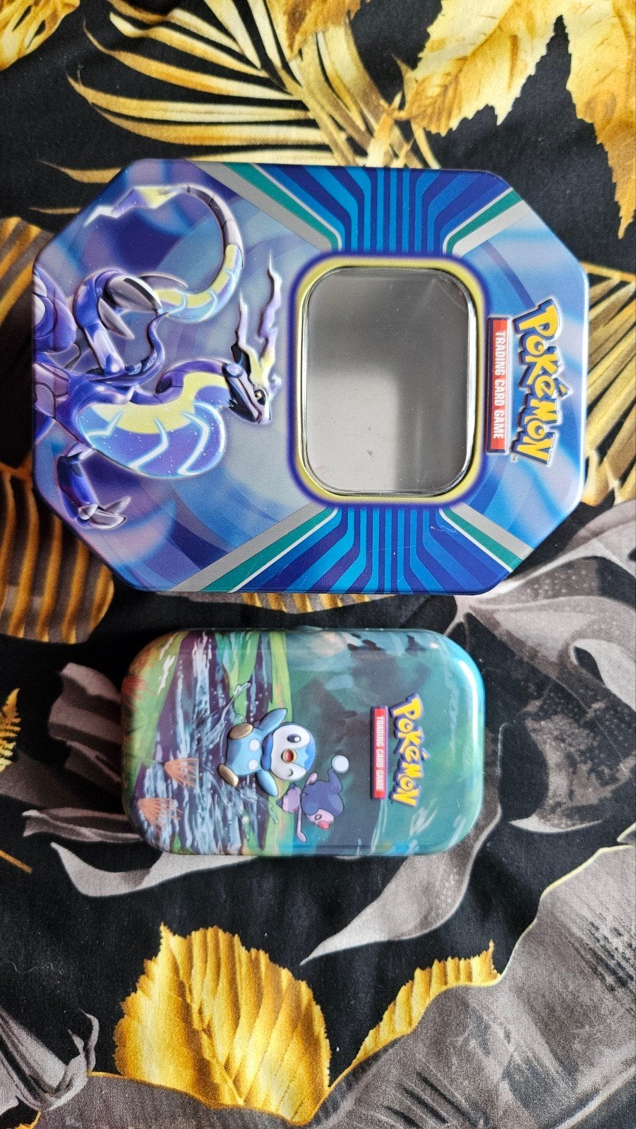 Pokémon TCG Blikken: Koraidon, Miraidon & Piplup, Ophalen of Verzenden, Gebruikt, Overige typen