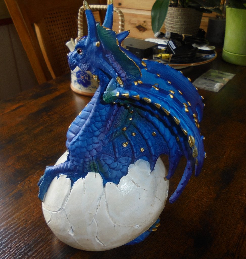 Beeld geboorte Draak, Ophalen of Verzenden, Nieuw, Fantasy
