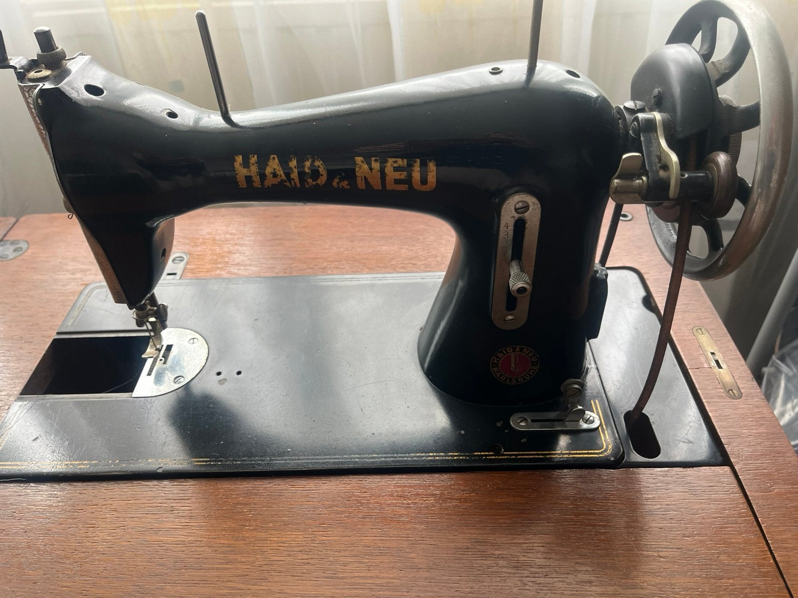 Antieke Haid & Neu trapnaaimachine - Karlsruhe, Ophalen of Verzenden