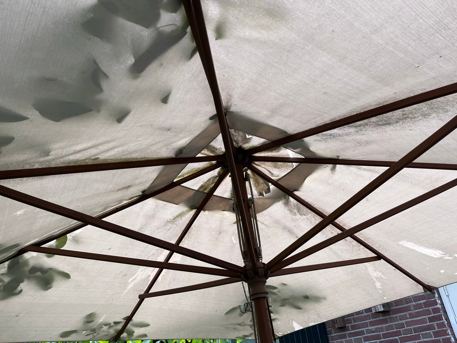 Gebruikte parasol voor tuin of terras, Ophalen, Gebruikt, 2 tot 3 meter, Stokparasol