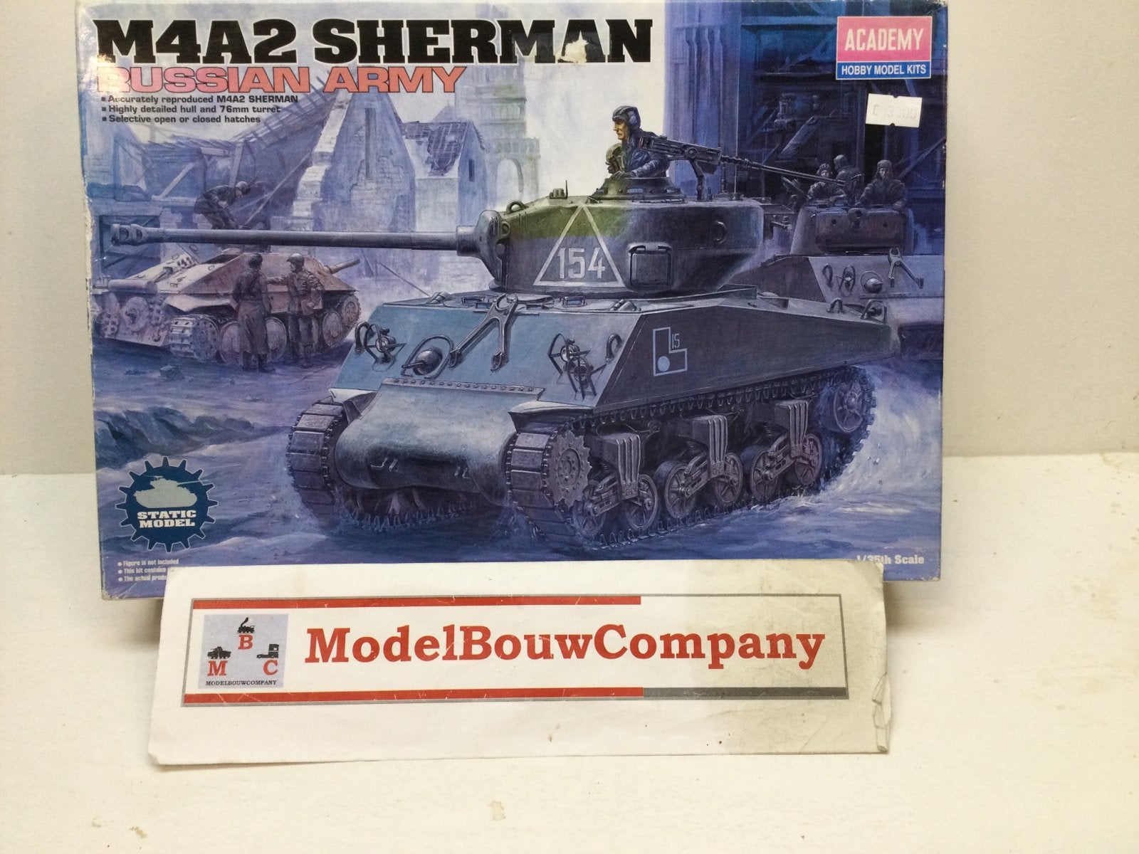 Academy 13010 M4A2 Sherman  tank 1/35, Overige merken, Tank, 1:32 tot 1:50, Ophalen of Verzenden