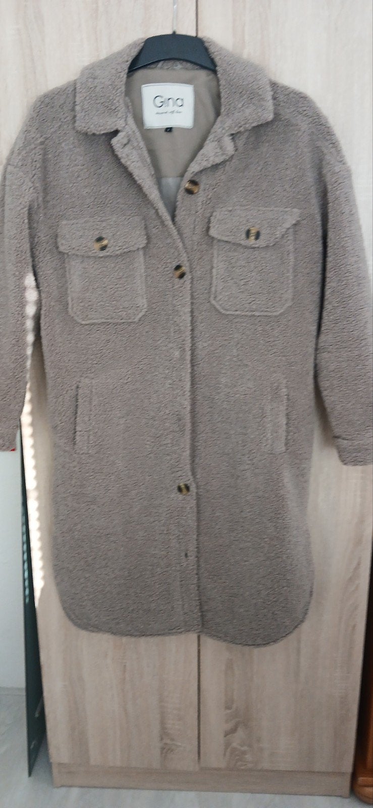 Nieuwe bruine lange teddy vest jas mt s, Kleding | Dames, Jassen | Zomer, Ophalen of Verzenden, Nieuw, Maat 38/40 (M), Bruin