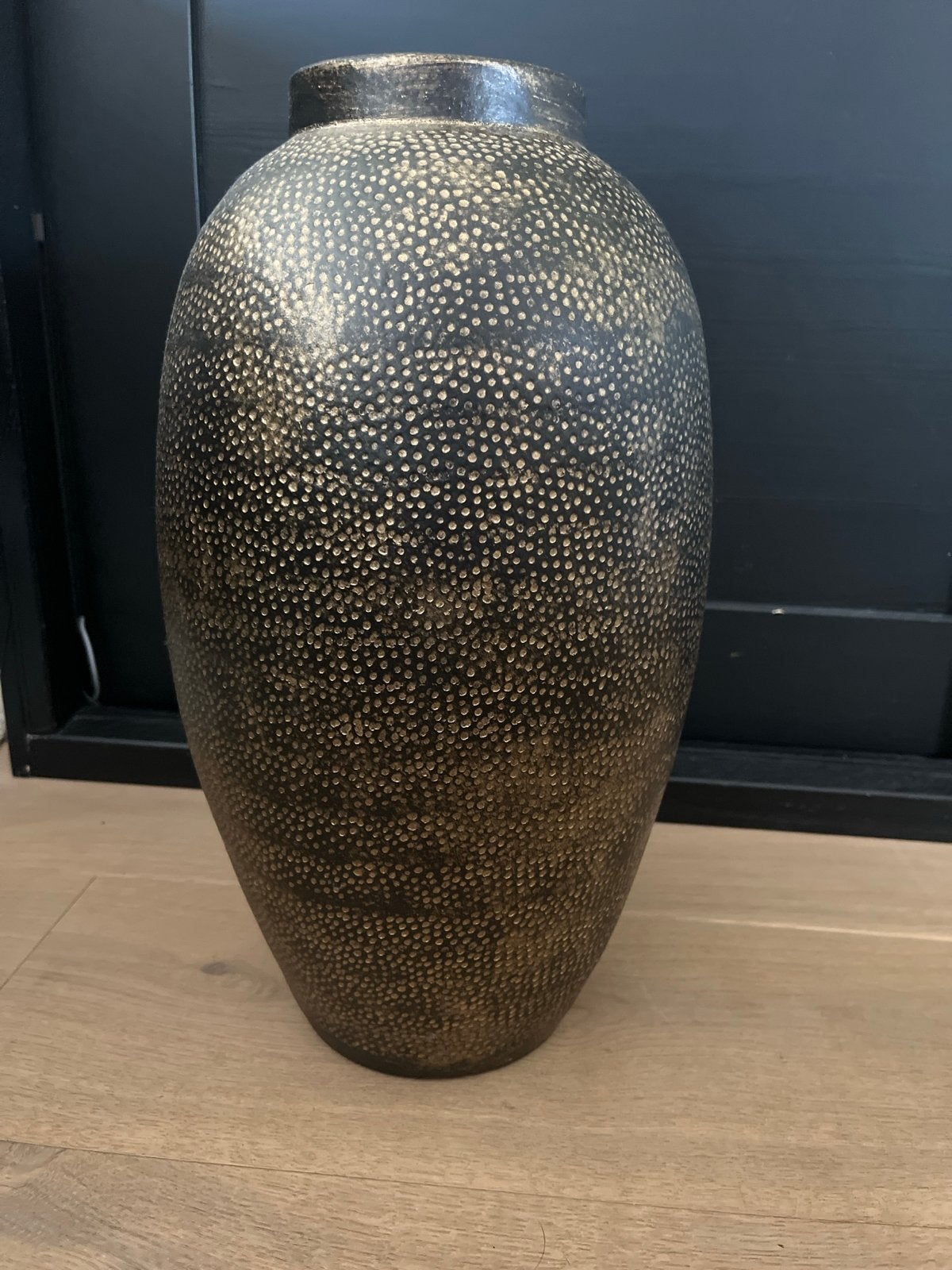 Grote decoratieve vaas, Ophalen, Zo goed als nieuw, Goud
