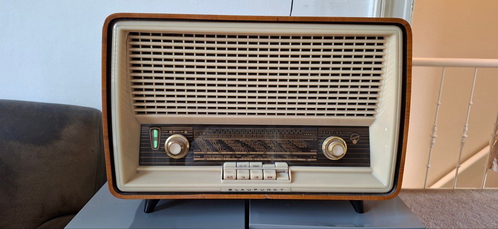 Vintage Blaupunkt buizenradio Verona 2605 (1960), werkend, Ophalen, Gebruikt, Radio