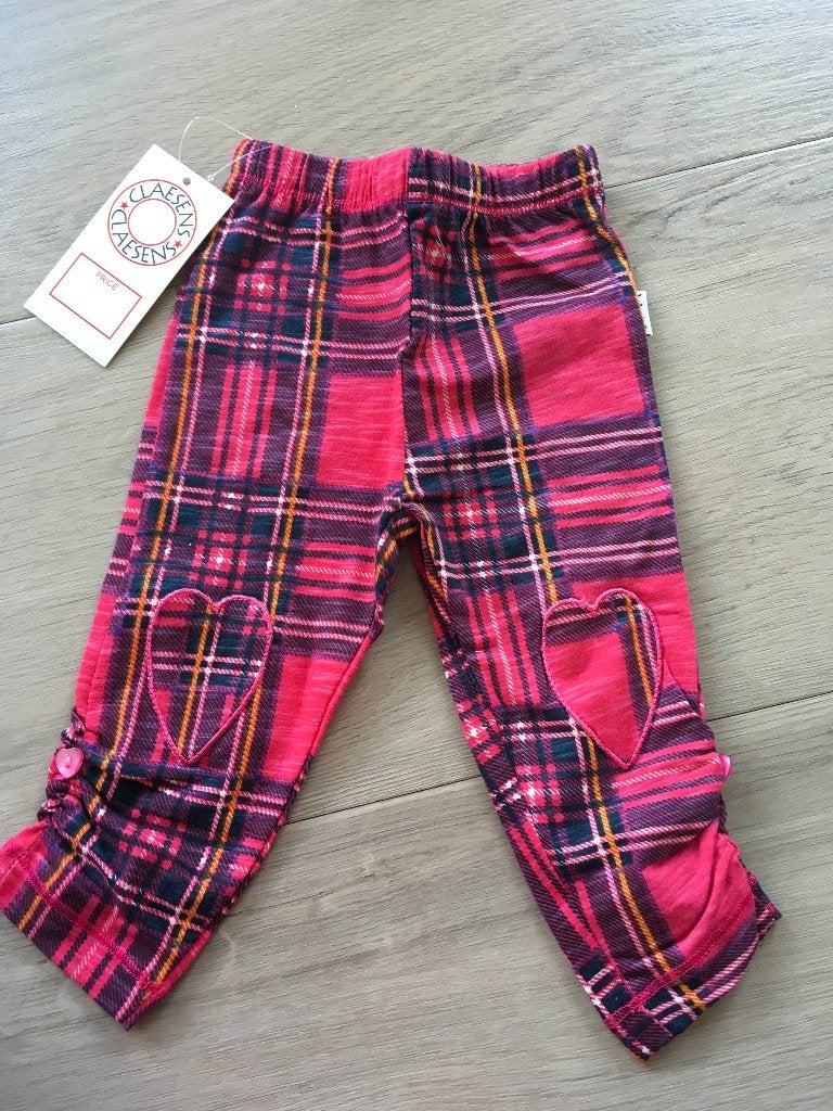 CLAESEN'S legging hartje op knie maat 62 / 68 NIEUW ZR, Claesens, Broekje, Meisje, Nieuw