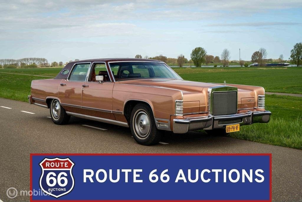 Lincoln Continental Town Car | 1979 | Route 66 Auctions, Auto's, Overige carrosserieën, Zwart, Bedrijf, Handgeschakeld