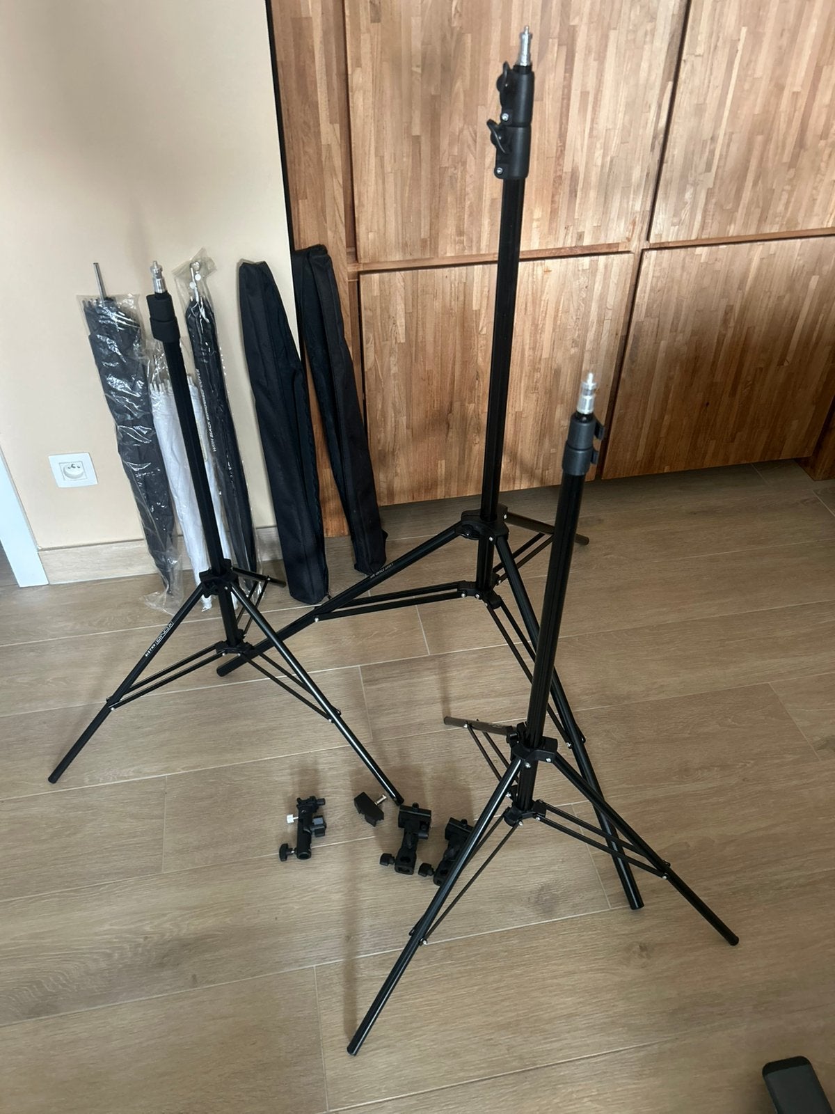 Kleine studioset voor reportageflitsers. IN NIEUWSTAAT, Audio, Tv en Foto, Fotografie | Fotostudio en Toebehoren, Inclusief grid