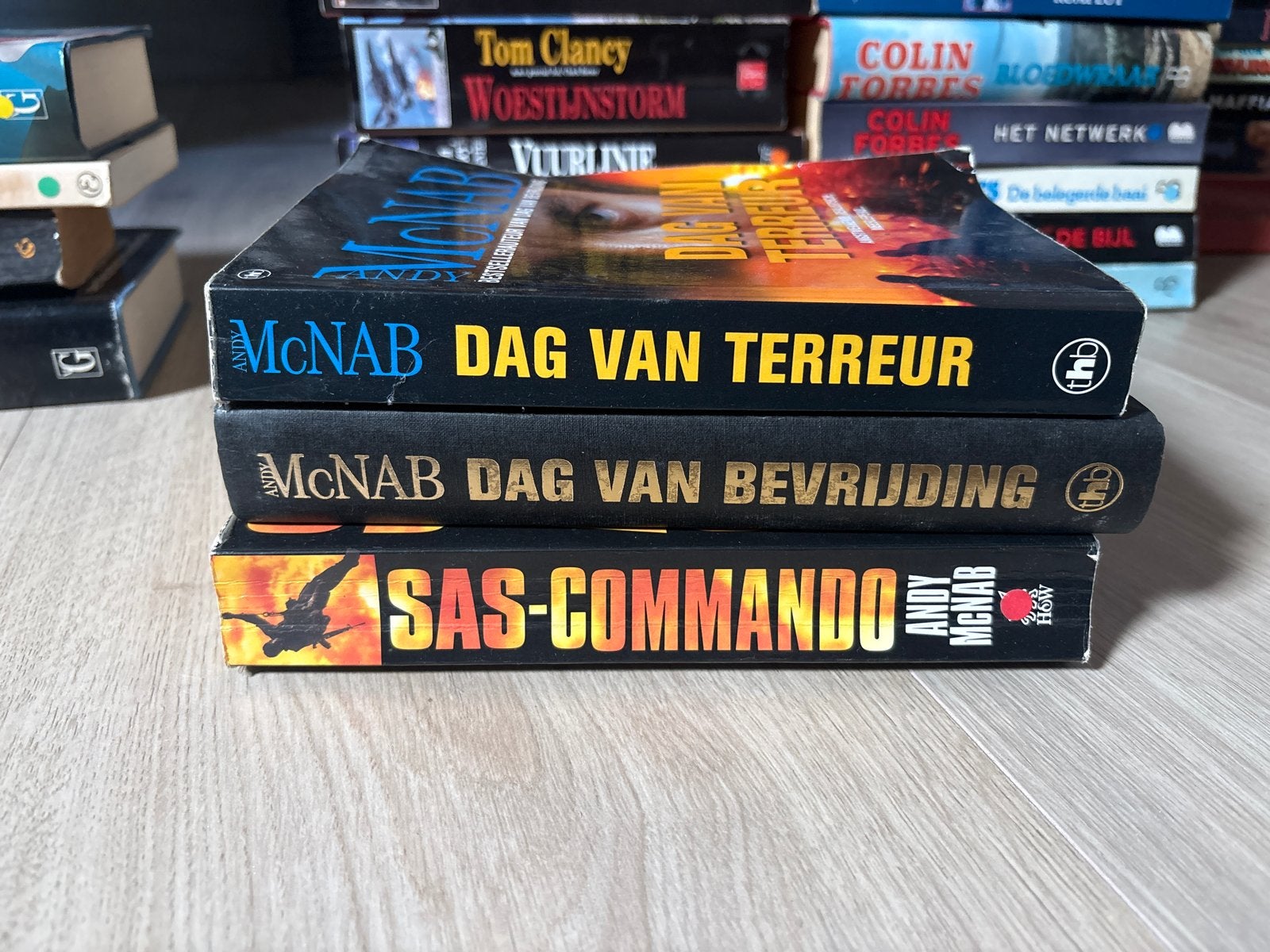 Andy McNab Boeken: Dag van Terreur, Dag van Bevrijding, SAS-, Boeken, Ophalen of Verzenden, Gelezen