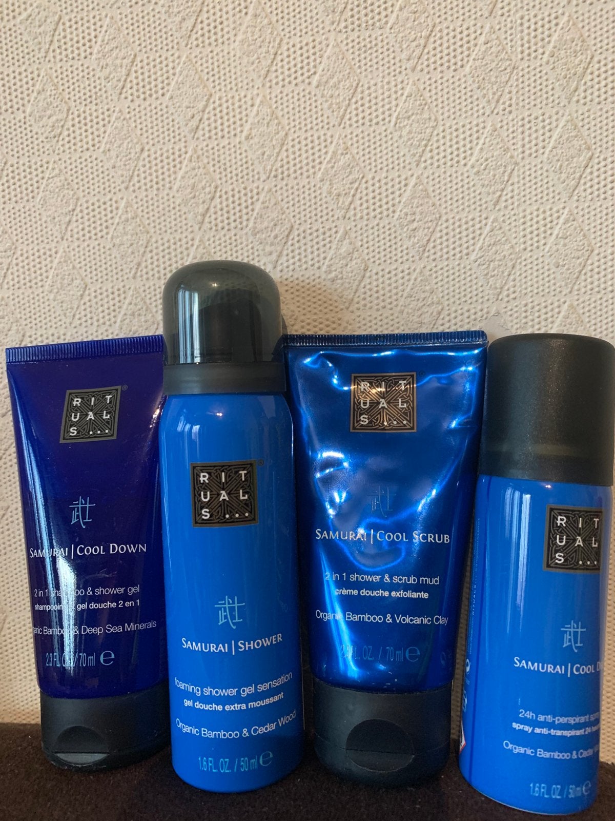 Rituals Samurai blauw set, Sieraden, Tassen en Uiterlijk, Uiterlijk | Lichaamsverzorging, Ophalen of Verzenden, Nieuw, Bad & Douche
