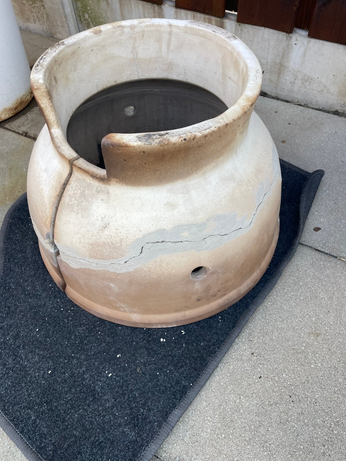 Kapotte firebox voor Kamado Bastard Large, Tuin en Terras, Ophalen of Verzenden, Gebruikt