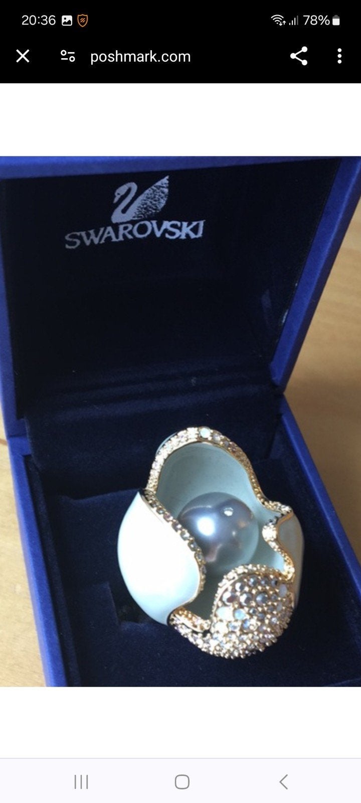 super swarovski ring, Sieraden, Tassen en Uiterlijk, Ringen, Verzenden, Zilver, Zilver, Dame