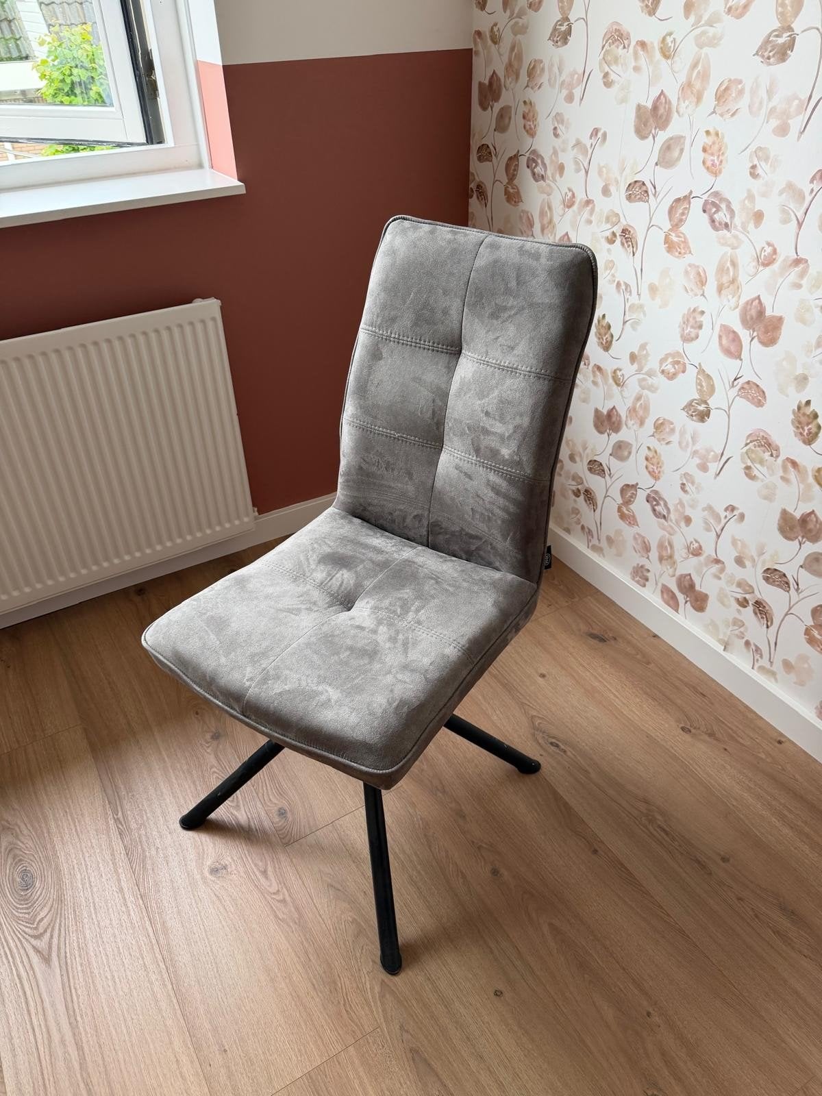 2 eetkamer stoelen, Huis en Inrichting, Stoelen, Ophalen, Twee, Zo goed als nieuw, Stof