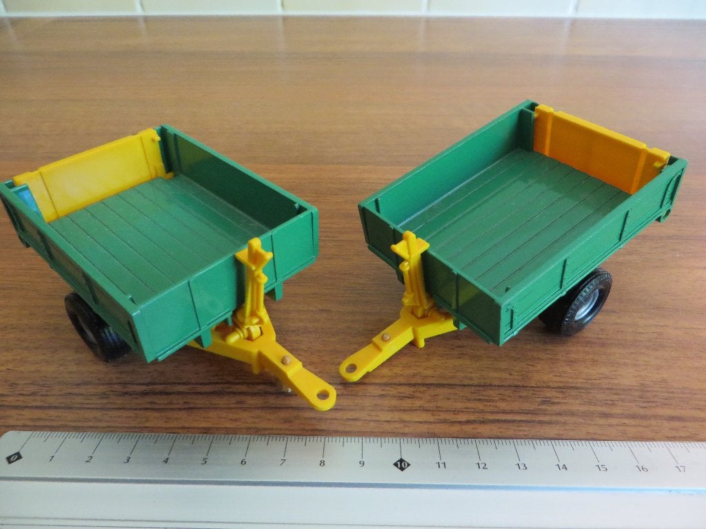 Britains kipper aanhanger, Hobby en Vrije tijd, Modelauto's | 1:32, Ophalen of Verzenden, Gebruikt, Tractor of Landbouw, Britains