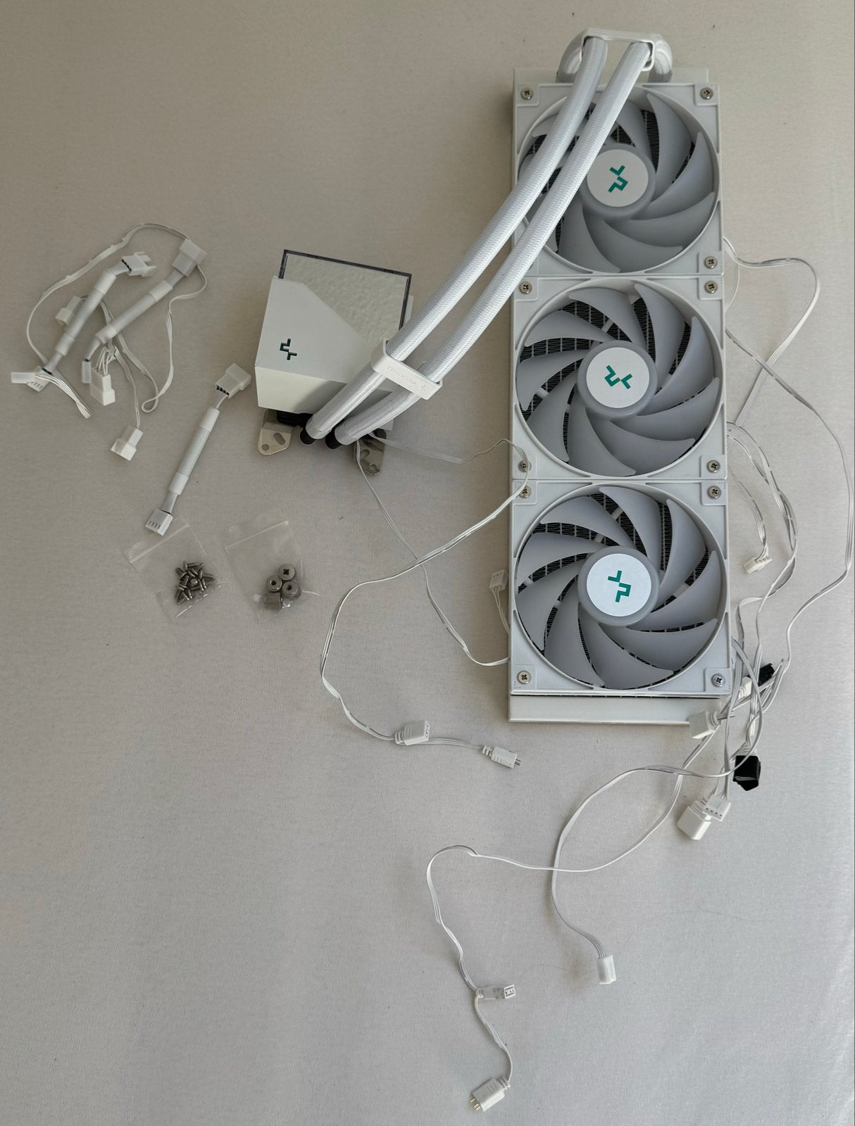 DeepCool LT720 WH 360mm ARGB AIO Wit, Ophalen of Verzenden, Zo goed als nieuw, Waterkoeling