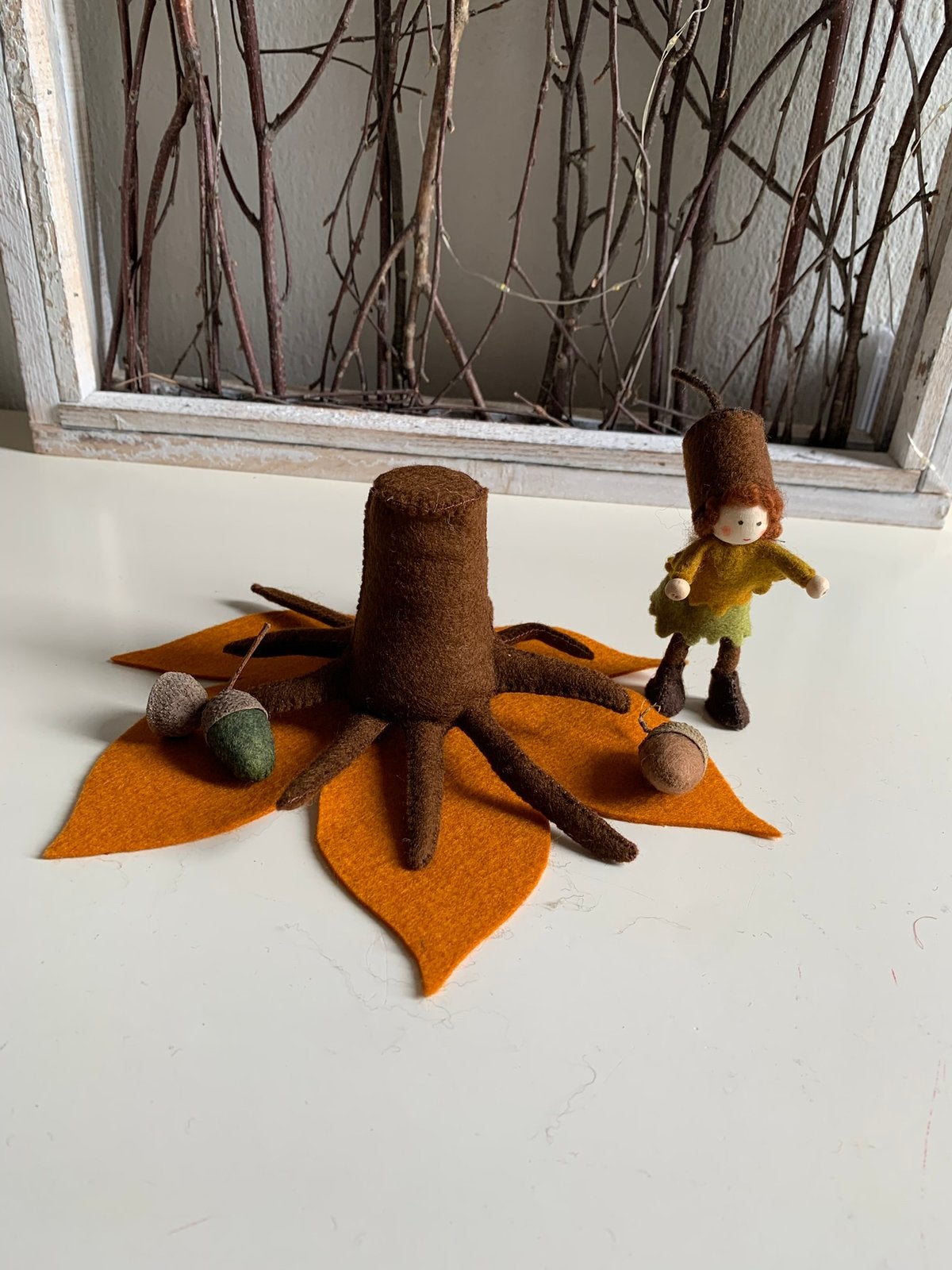 Herfst Tafereeltje, Ophalen of Verzenden, Nieuw, Figuurtje(s), Wolvilt