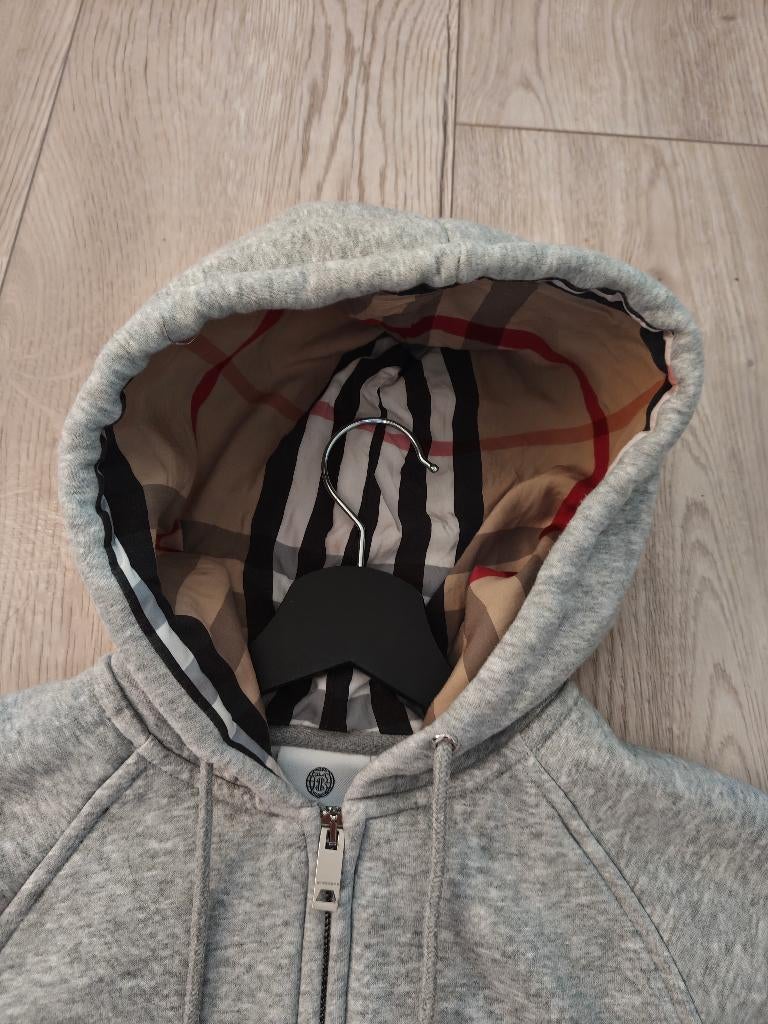 Burberry zip up, Kleding | Heren, Truien en Vesten, Ophalen of Verzenden, Zo goed als nieuw, Grijs, Burberry