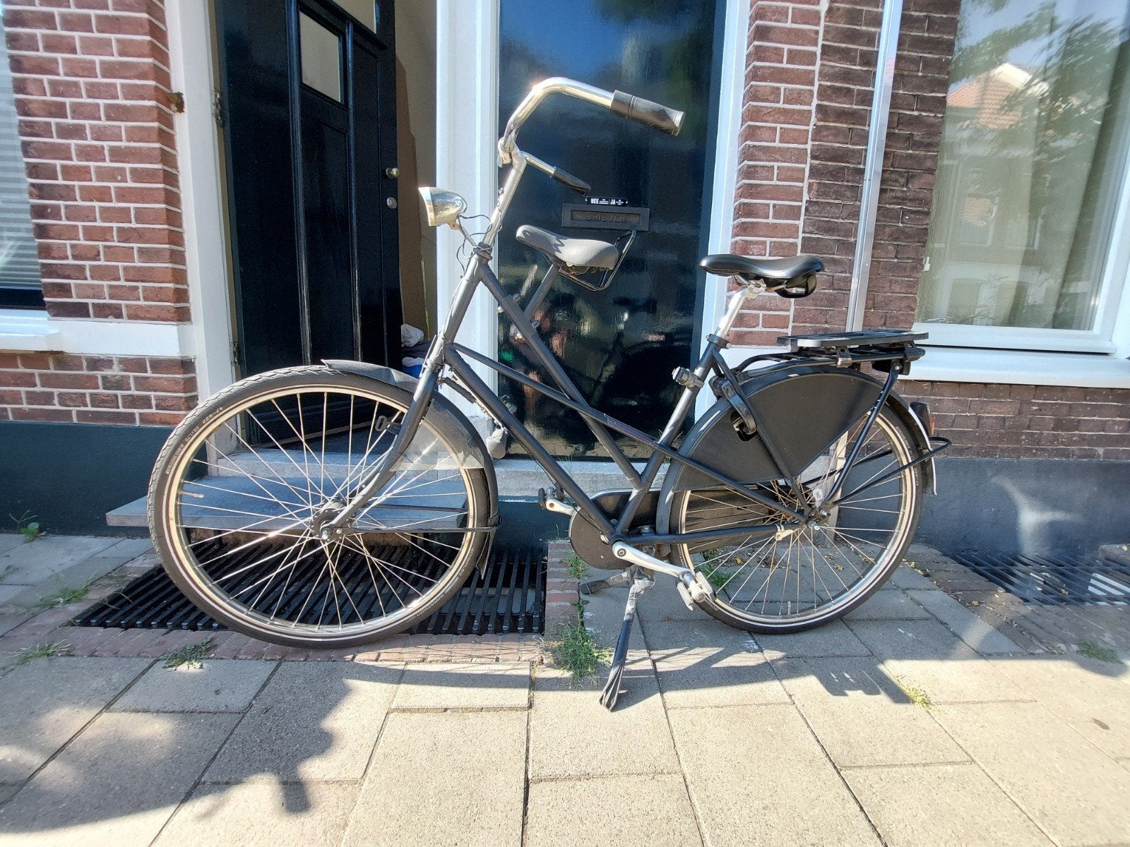 Azor Kruisframe Damesfiets Heavy Duty met Voorzitje, Terugtraprem, Gebruikt, Versnellingen, Ophalen