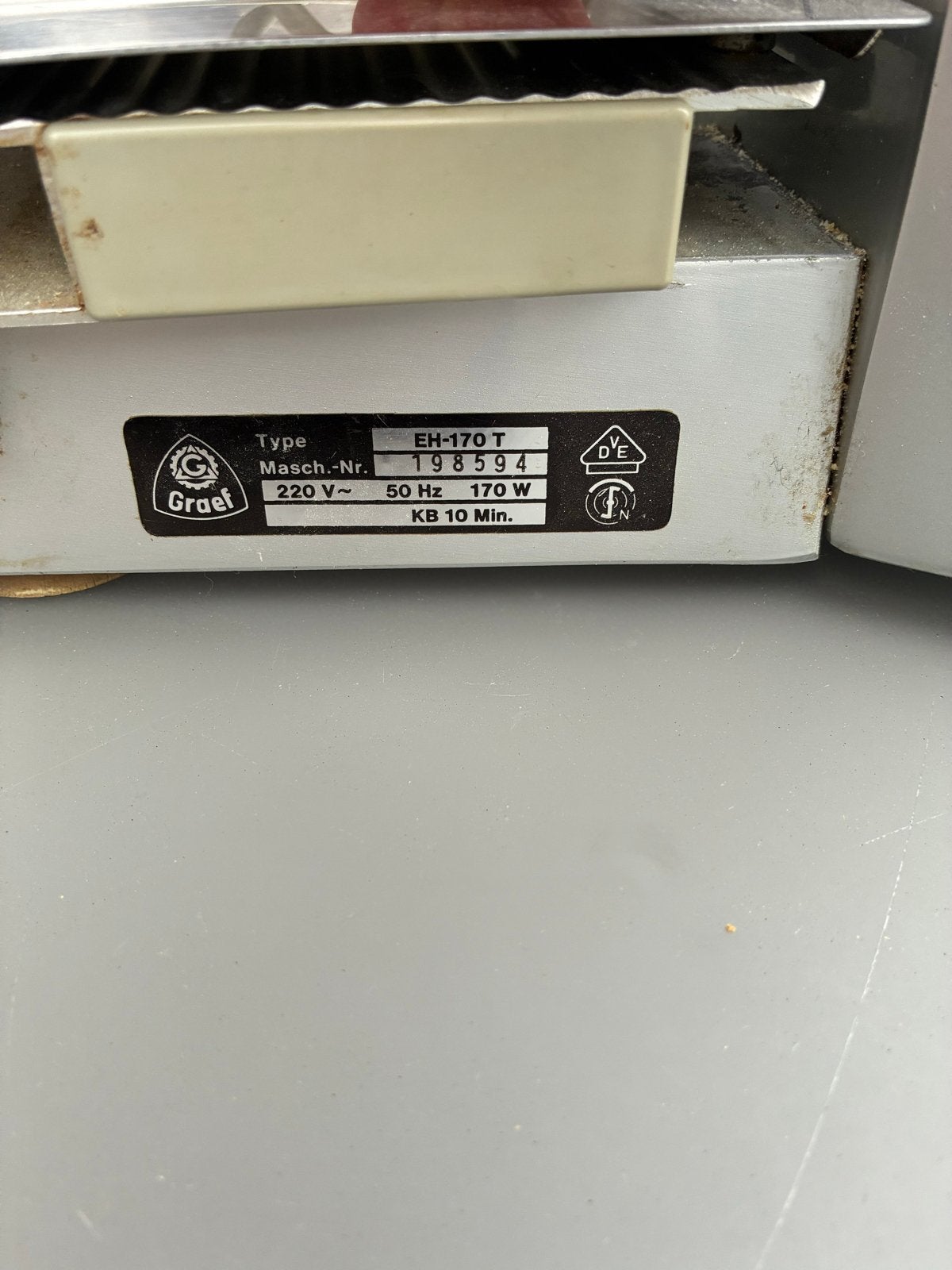 Vintage Vleeswarensnijder / Broodsnijmachine, Verzenden, Gebruikt