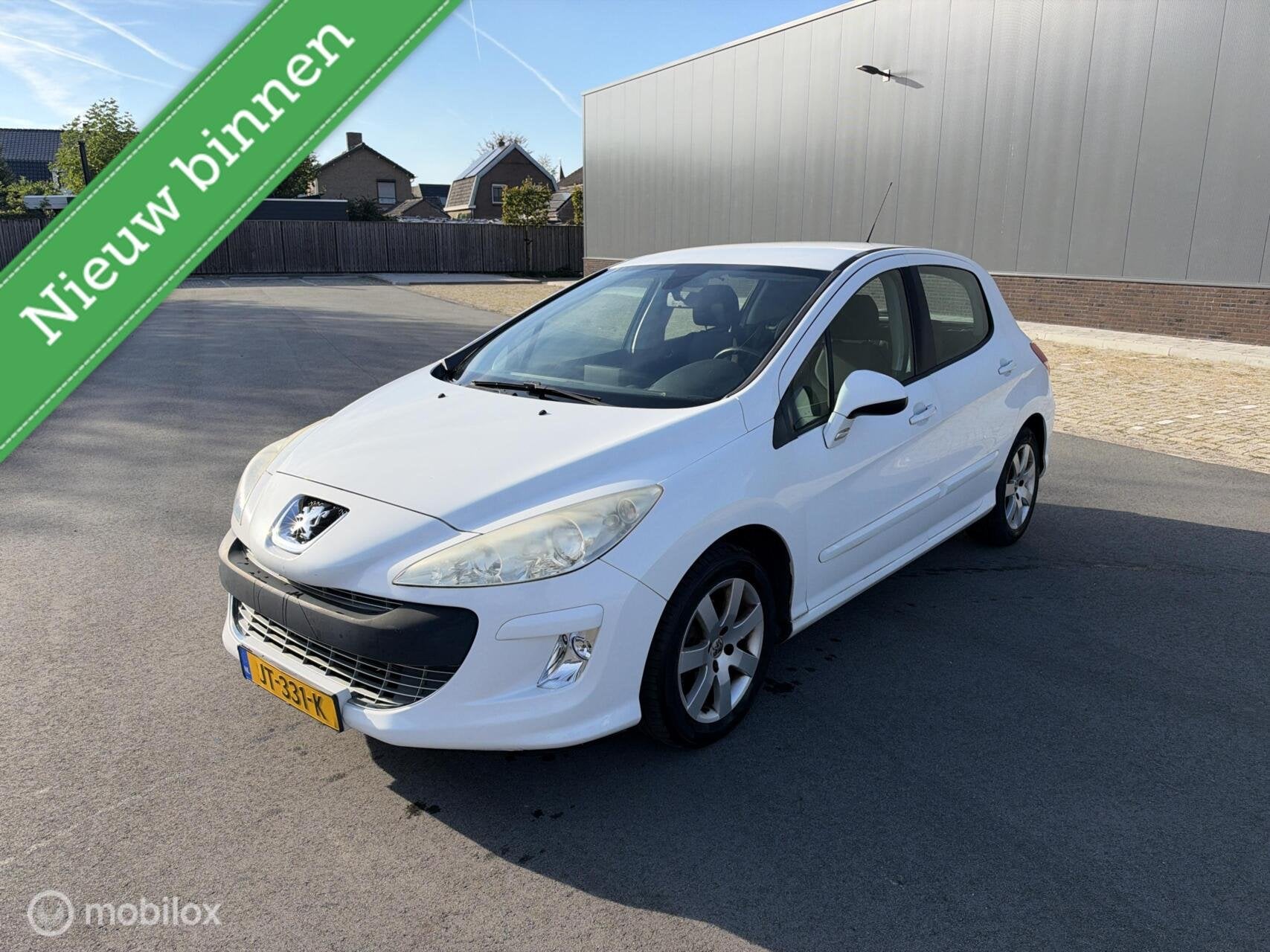 Peugeot 308 SW 1.6 HDiF Style 2009, Auto's, Gebruikt, 1295 kg, 4 cilinders, Wit