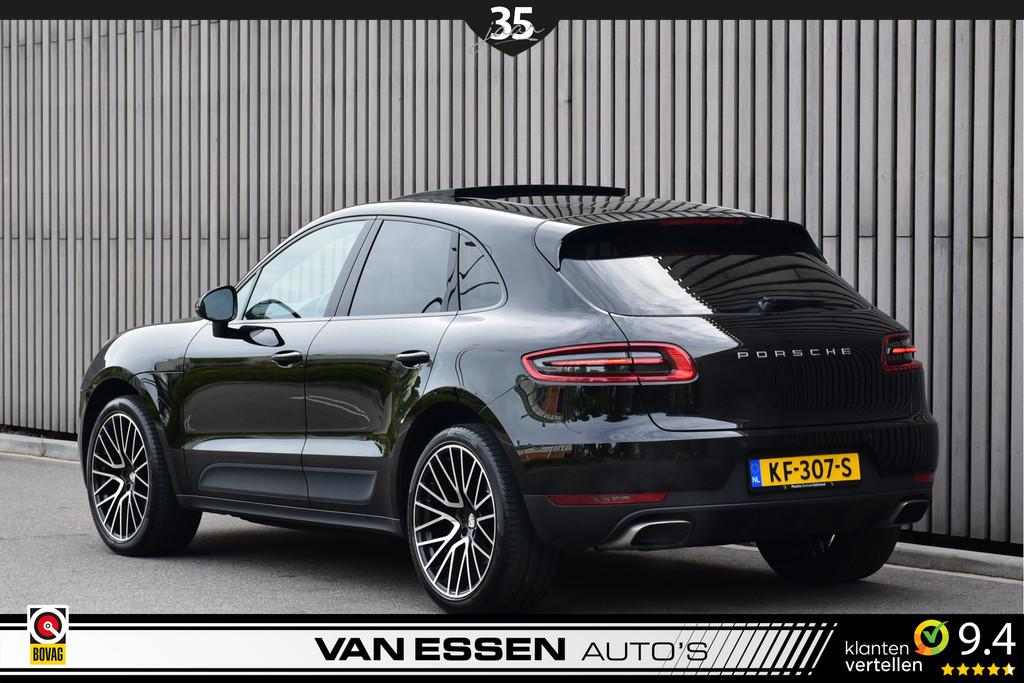 Porsche Macan 2.0 Pano Luchtvering PASM Sport-Chrono Navi Ca, Gebruikt, Euro 6, 4 cilinders, Zwart