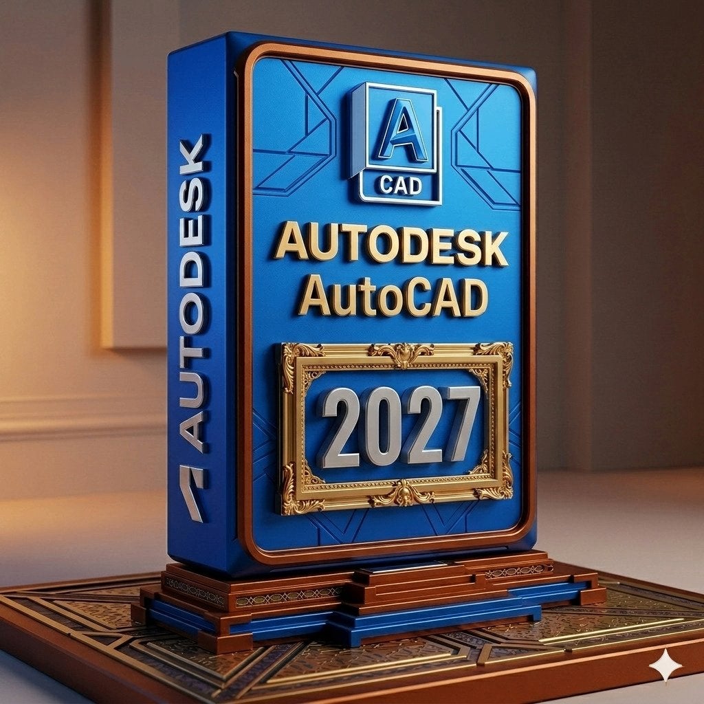 Autodesk Autocad 2027, Computers en Software, Ontwerp- en Bewerkingssoftware, Nieuw, MacOS, Windows, Ophalen