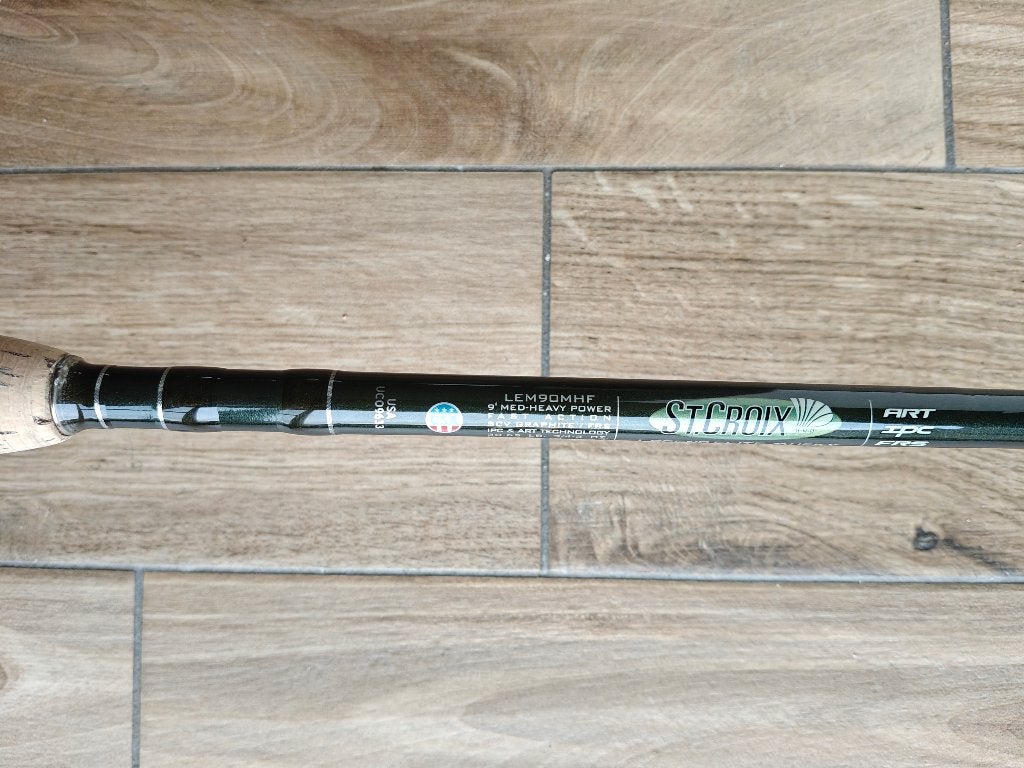 St. Croix Legend Elite Musky LEM90MHF snoek, Watersport en Boten, Ophalen, Gebruikt, Werphengel