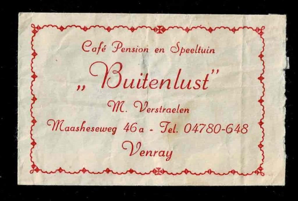suikerzakje 1146 Buitenlust Venray, Ophalen of Verzenden, Nederland