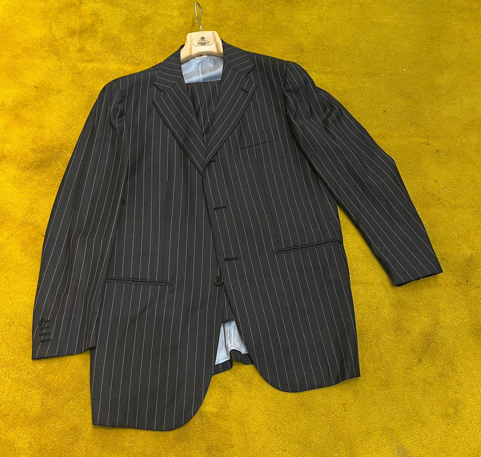 Borrelli pak grey zgan, Kleding | Heren, Ophalen of Verzenden, Zo goed als nieuw, Maat 56/58 (XL), Grijs